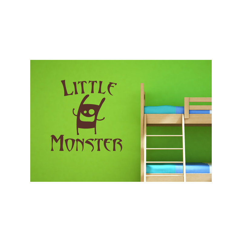 Little Monster Wall Sticker, Brown