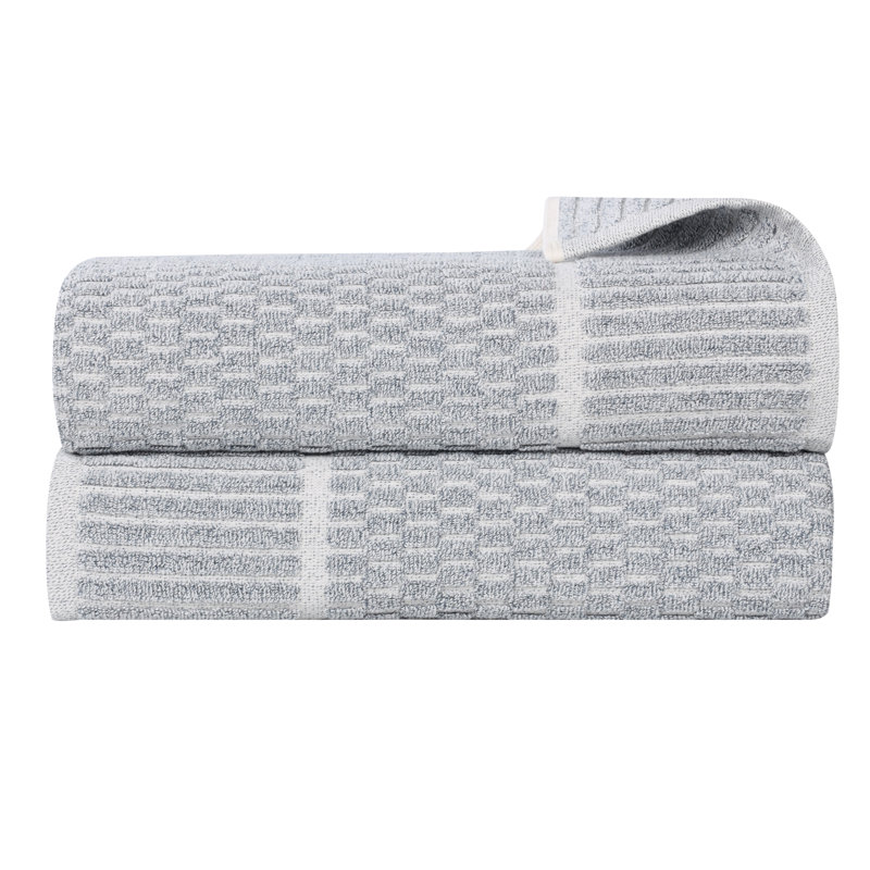 Drap de bain Juno, Drap de bain - paquet de 2, Bleu denim