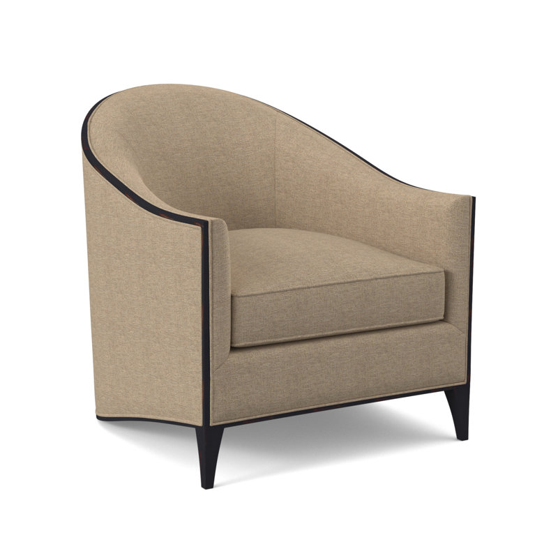 Chaise Atelier, Ébène rétro, 100% polyester Elise lin