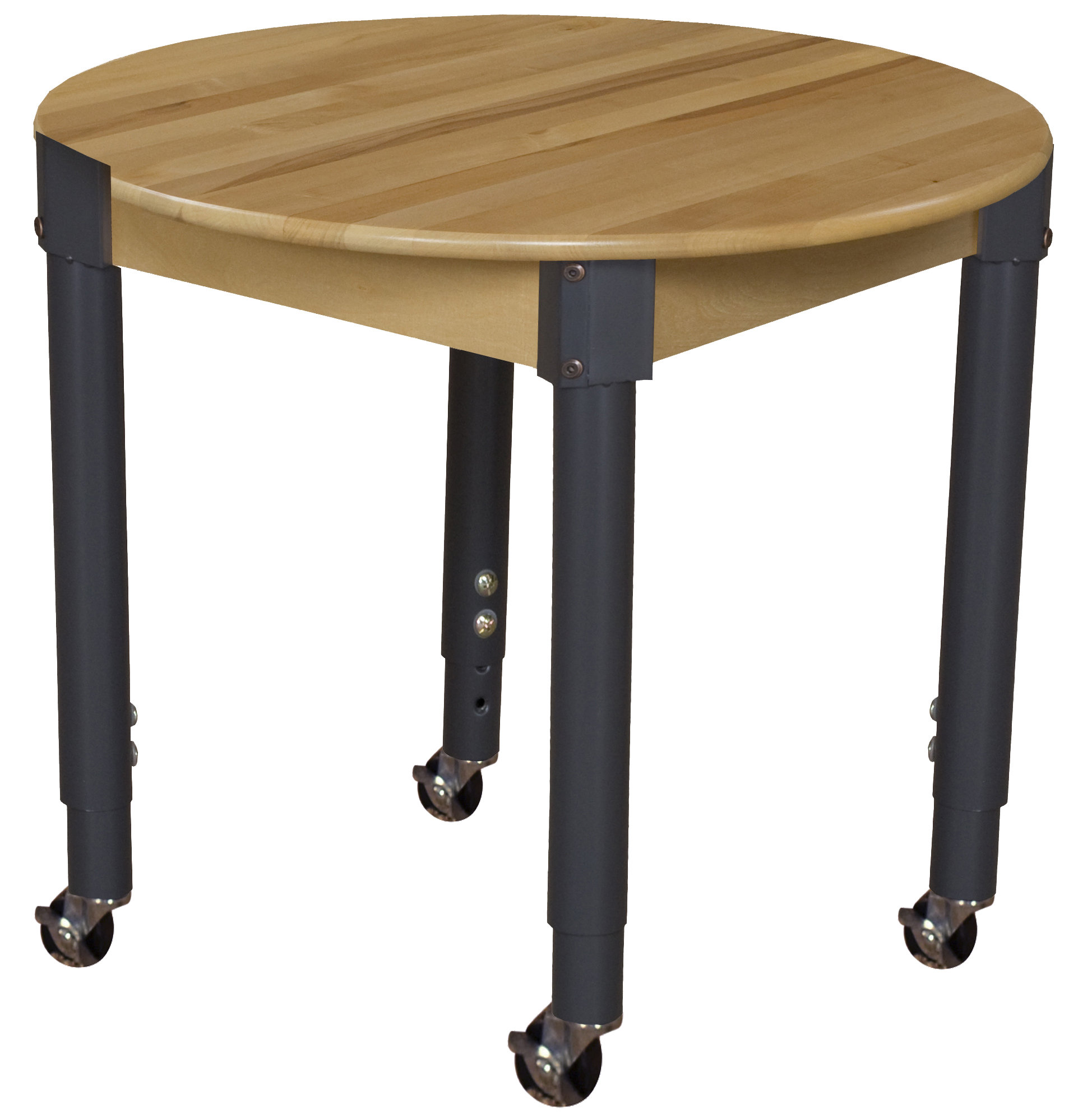 Wood Designs Adjustable Round 4 Students Activity Table Wayfair