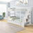 Twin Over Twin Bunk Bed With Trundle And Stairway Storage For Space-Saving Kids' Rooms.