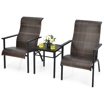Clarion Rectangular 2 - Person 24" Long Bistro Set by Red Barrel Studio