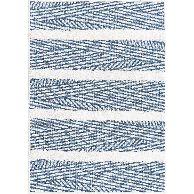 Eiryn Cotton Abstract Indoor Rug, Rectangle 2'3" x 3'