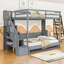 Full Over Full Murphy Bed With Hydraulic Lift, Hidden Desk And Storage Staircase-1714966681