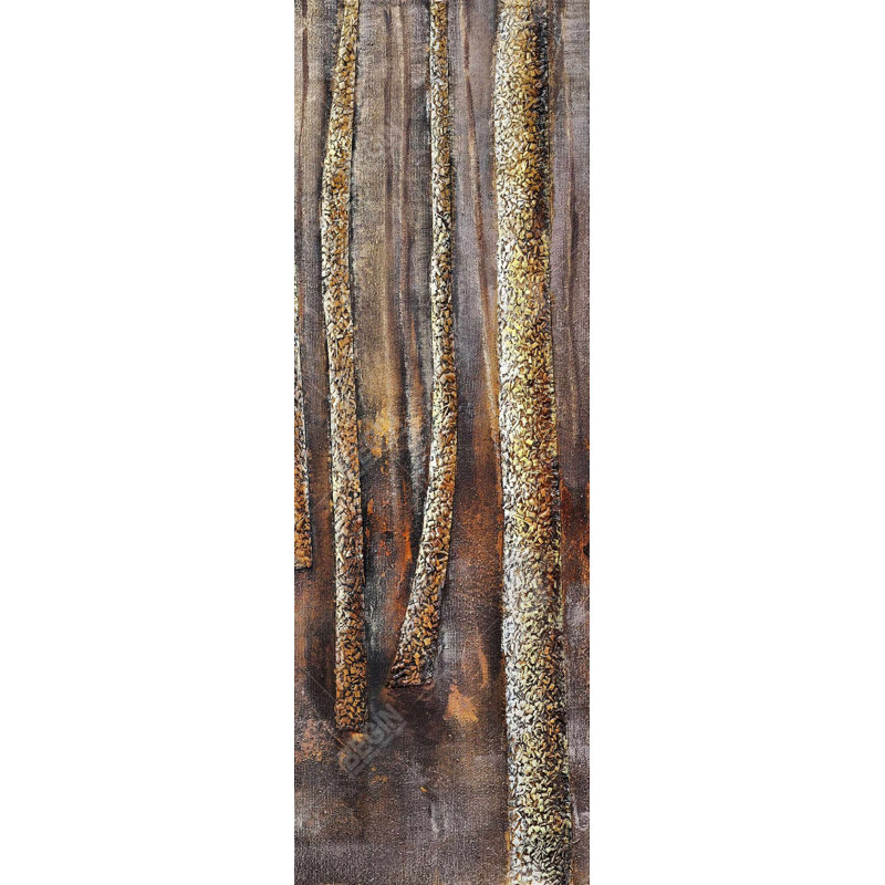 The Dark Forest - Décoration de chambre à coucher contemporaine encadrée, H 49,25 po x l 17,25 po