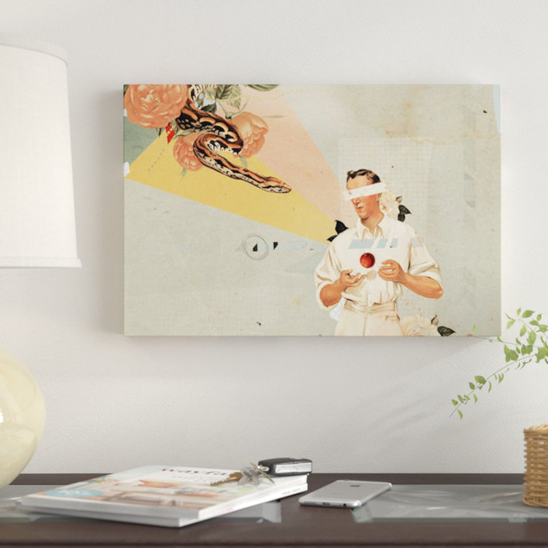 «A», impression sur toile, H 18 po x l 26 po x P 1,5 po, Pas de tapis, Toile tendue