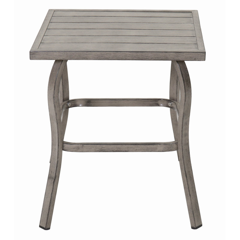 Table d'appoint / table basse en métal peint, table en fer robuste avec finition thermolaquée, utilisation à l'extérieur