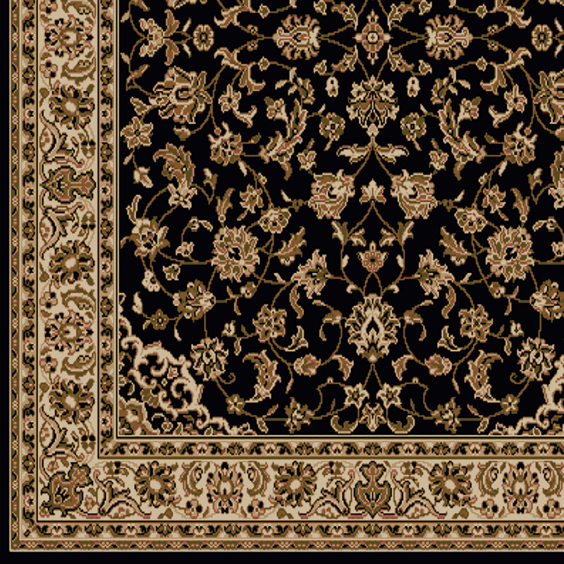 Tapis noir Gainesville, Tapis de couloir 2 pi 2 po x 7 pi 7 po