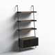 Enya Narrow Ladder Bookcase