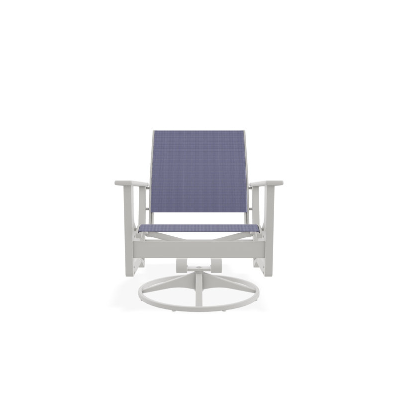 Chaise longue pivotante Wexler, Neige, Brise