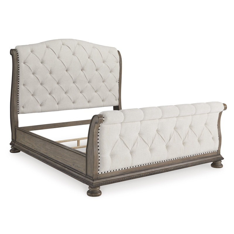 Lit-bateau tapissier Ardenfield, Grand lit