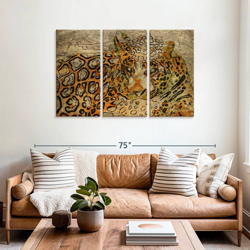 Brampt Wild Cat Skin, 36" H x 57" W