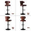 Tabourets de bar pivotants avec dossier Olivetti-1882189544-1882189545-1891964749