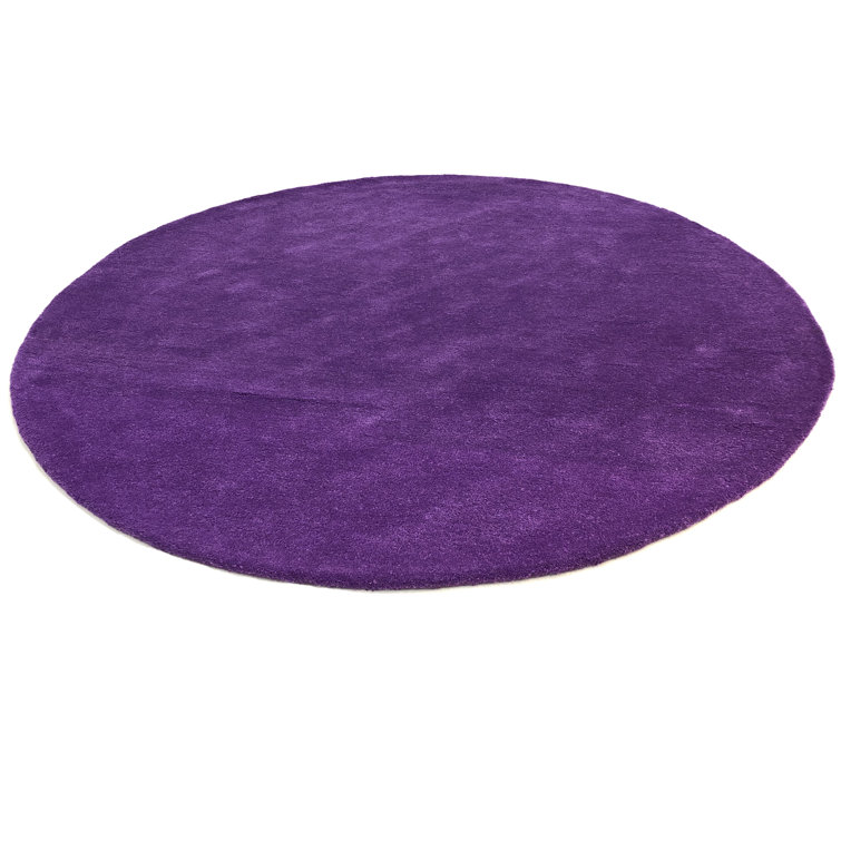 Round Enedina Solid Colour Area Rug
