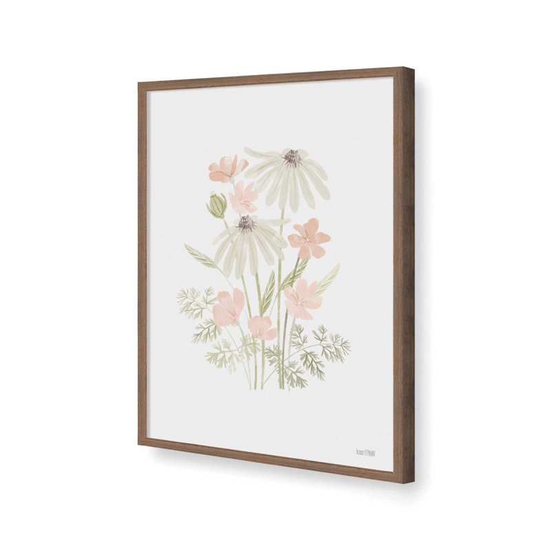 Daisies in Bloom by House Fenway Art Print, 30 W x 40 H, Brown, Framed Print