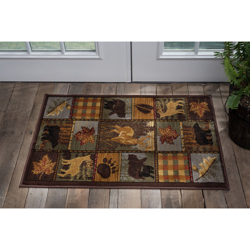 Tapis d'intérieur à carreaux Alers, Rectangle 5 pi 3 po x 7 pi 3 po