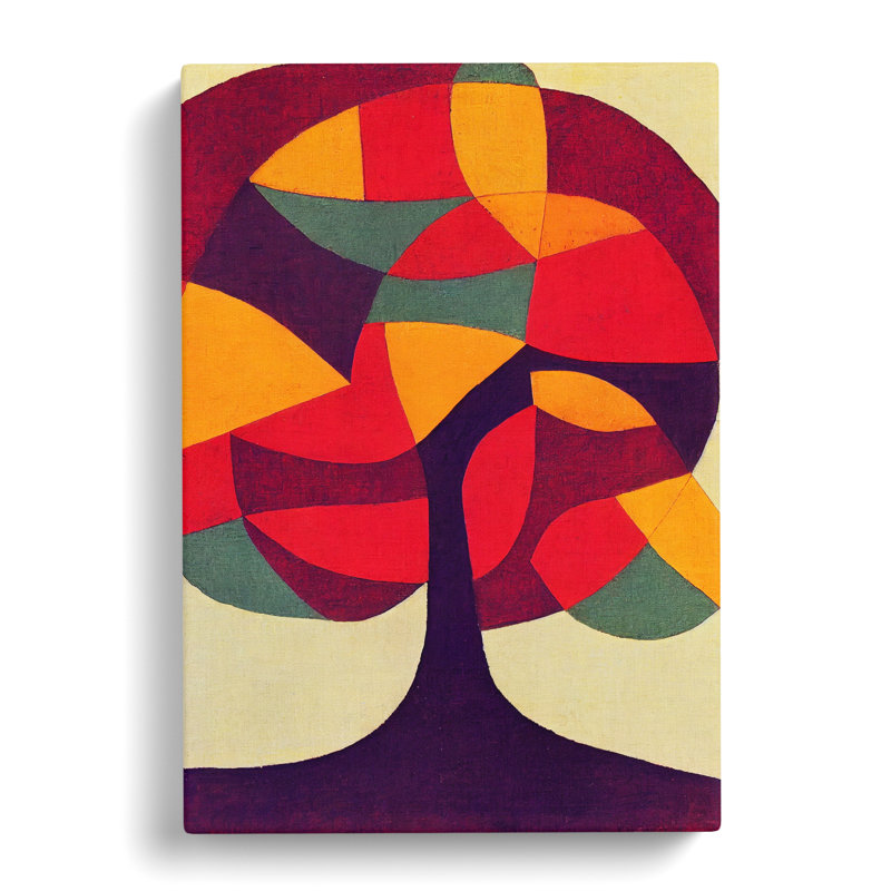 Abstract Cherry Blossom Tree - Wrapped Canvas, 76cm H x 50cm W x 3cm D