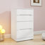 Meuble-lavabo 3 en 1 avec miroir ouvert, petit ensemble de coiffeuse avec bureau en verre visible, coiffeuse compacte avec 3 tiroirs, coiffeuse pour chambre à coucher