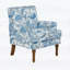 Fauteuil de style campagnard traditionnel pour le salon