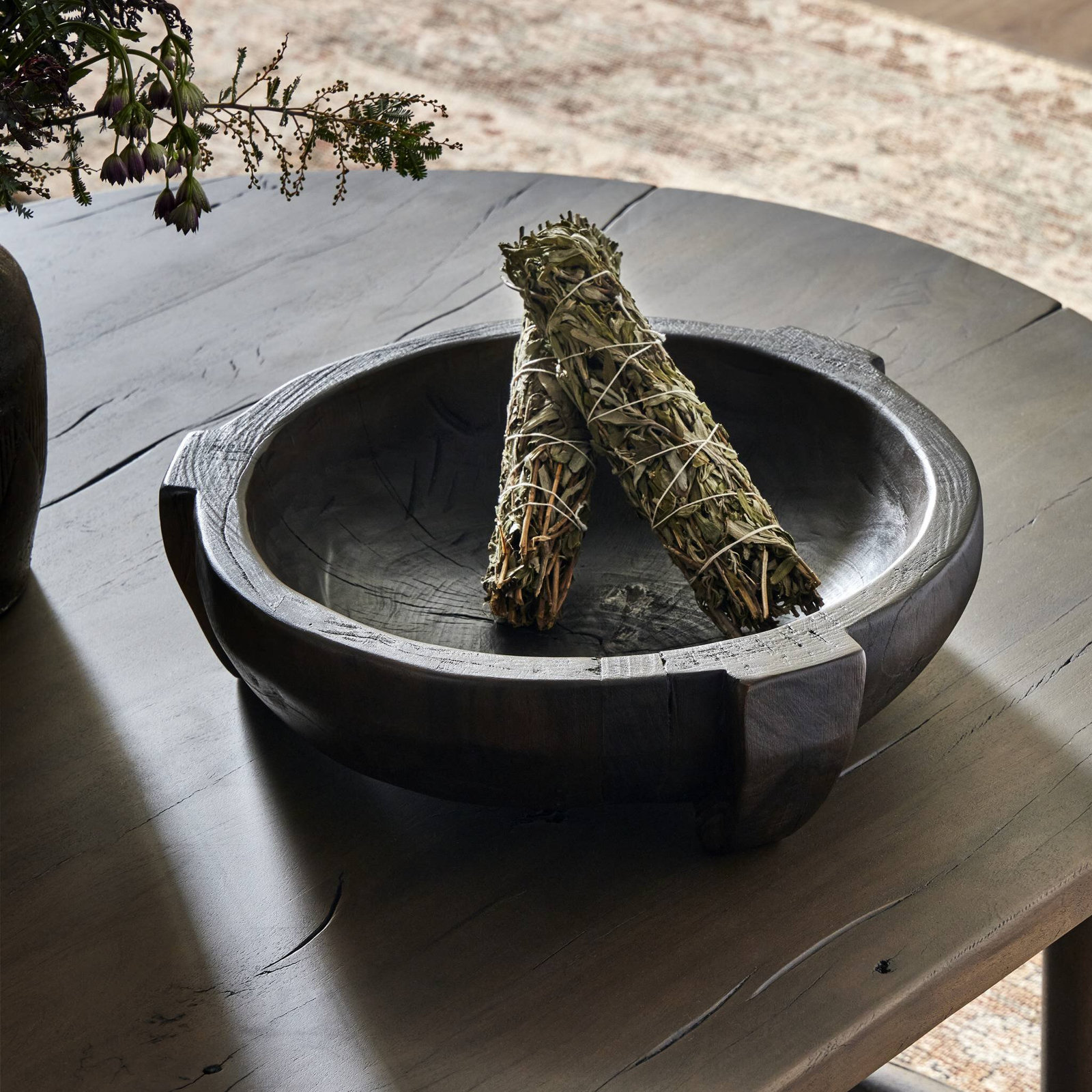 Montero Bowl, Smoked Alder Solid Wood