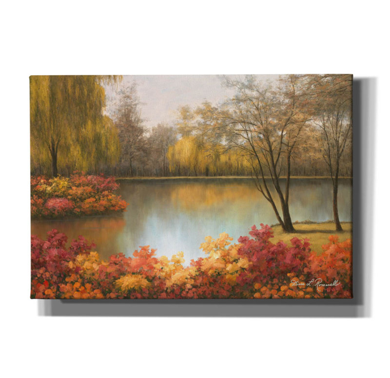 «Autumn Palette» par Diane Romanello, art mural sur toile, H 18 po x l 26 po x P 0,75 po