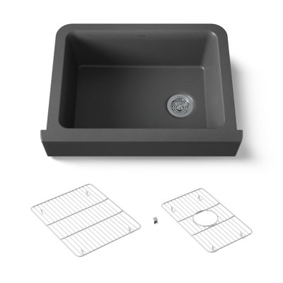 Cairn 29-3 / 4 po Évier de cuisine encastré à simple cuve avec tablier court
