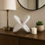 Sculpture contemporaine contemporaine décorative - figurine moderne et statue minimaliste pour le salon - 8 po, blanc-1830825001