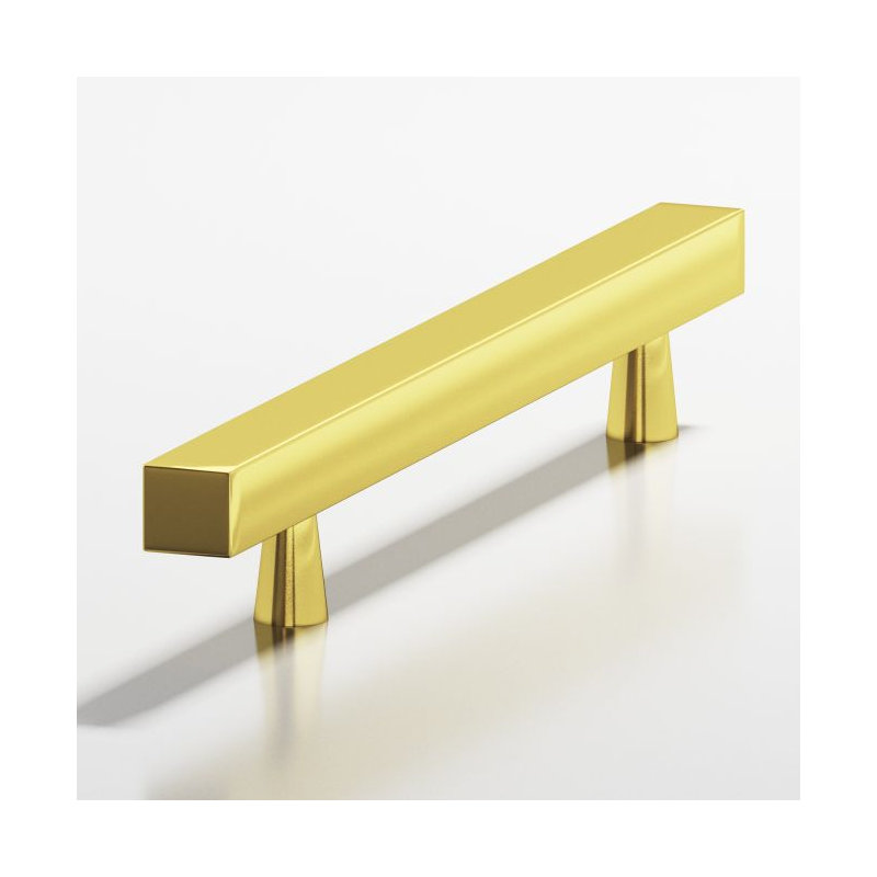 Poignées barres, Or français, 3"