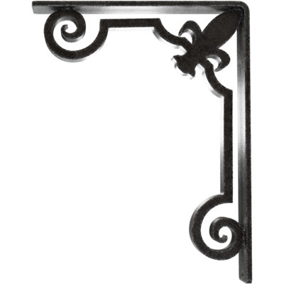 Support en fer forgé Fleur De Lis