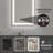 LED Aluminum Framed Wall Mounted Bathroom Vanity Mirror with Dual Front & Back LED Strip Lights-227276791