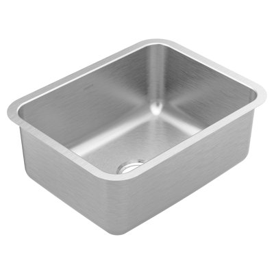 Prep 1800 Series Stainless Steel Undermount 23" x 18" Single Bowl Kitchen Sink
