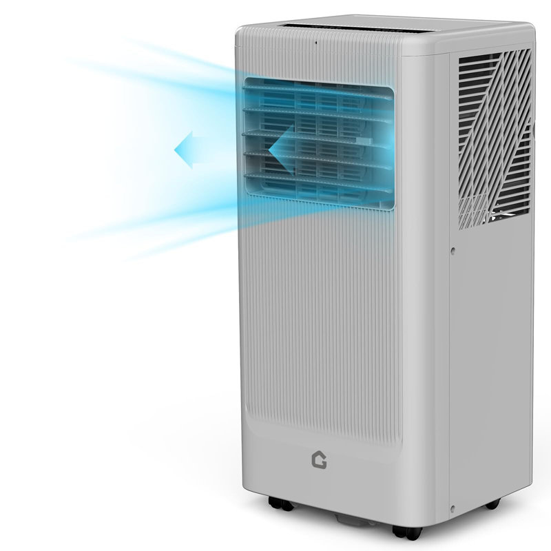Climatiseur portatif 10000 BTU 3-en-1 climatiseur portatif avec télécommande et ensemble de fenêtre refroidissant jusqu'à 420 pieds carrés pour la maison / bureau / dortoir gris