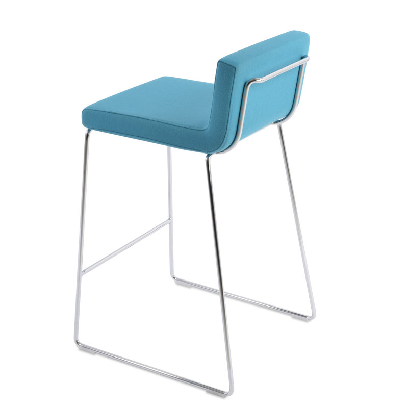Tabouret de bar et de comptoir Gladwell, Turquoise, Tabouret de bar (siège d'une hauteur de 31 po)