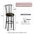 Bar Stools, Set Of 2 Upholstered Breakfast Stools, Tall Bar Stools, Breakfast Bar Chairs With Footrest And Back, Counter Bar Stools, For Dining Room, Kitchen, Bar, Black