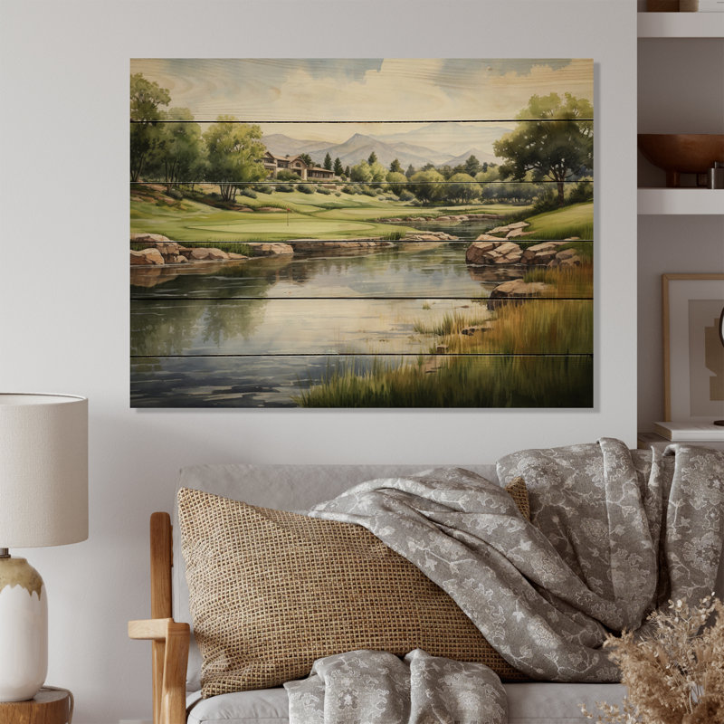 Ivann Ivann Country Club Golf Course sur impression sur bois, H 10 po x l 20 po x P 0,78 po