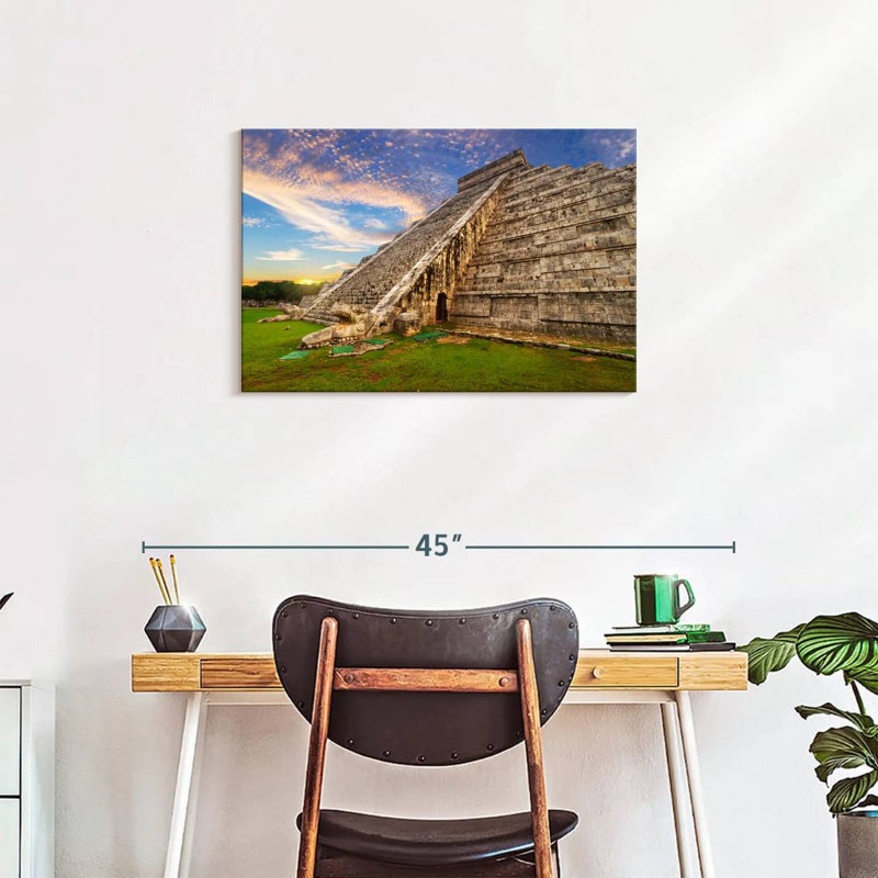 Adella Kukulcan Step Pyramid, 20" H x 30" W