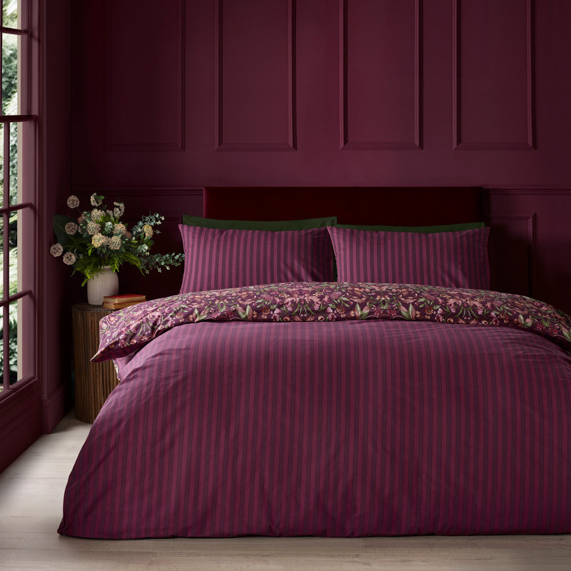 Richmond Floral Reversible Duvet Cover Set, King Size Bed (230 x 220 cm)