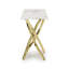Bardha 40cm Glass Top Console Table-1165431144