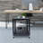 Media Cart Duty AV Cart Fit for Offices and Schools with Universal Wheels