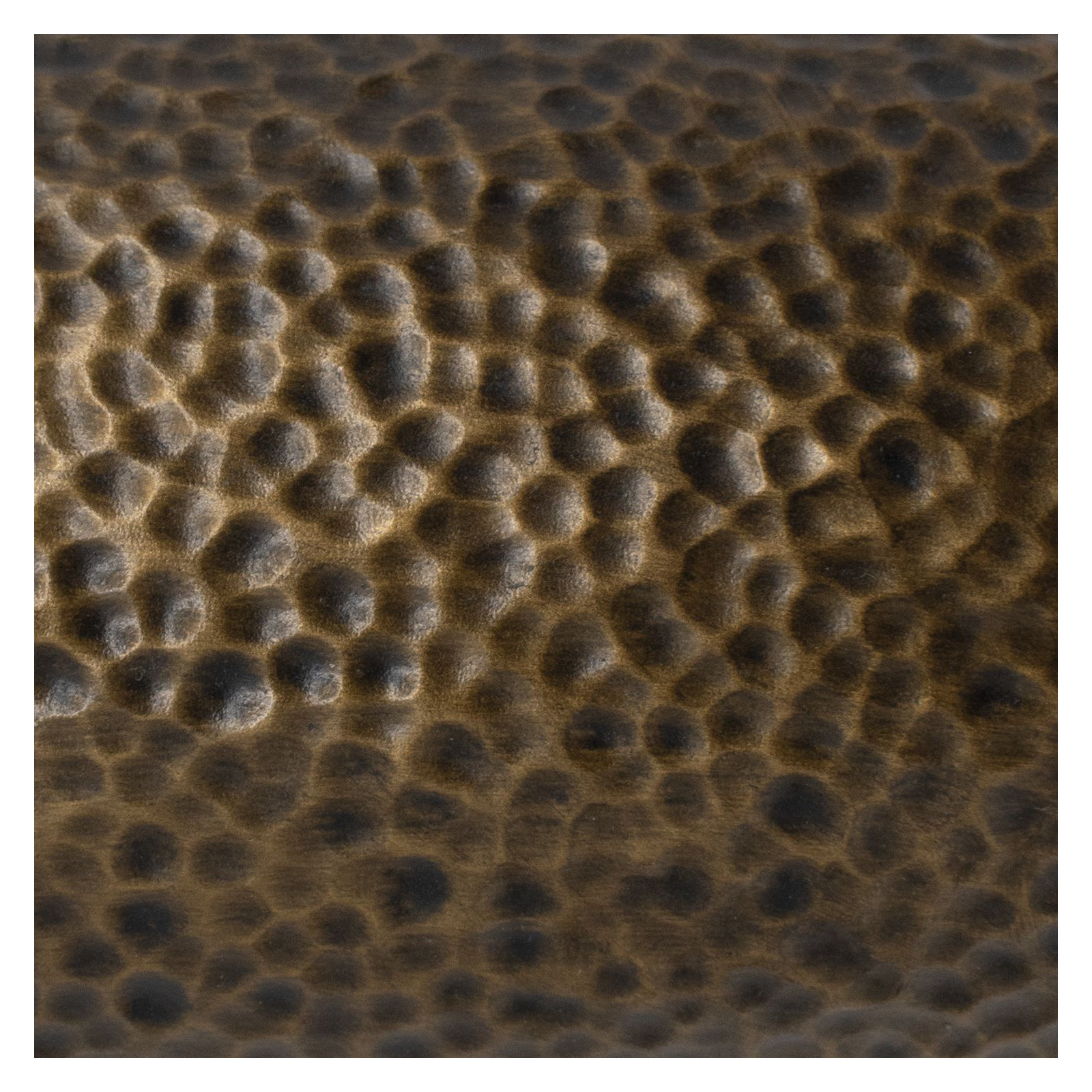 Logan Ceramic Novelty Outdoor Flush Mount, Hammered Brass