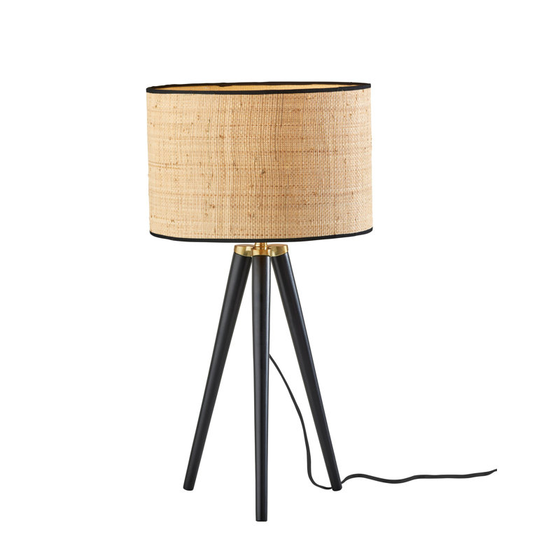 Lampe trépied Kisa, Noir, Noir
