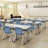Shapes Series Plastic Stacking Classroom Chairs with Contoured Seats (Set of 4)-36420414-36420417