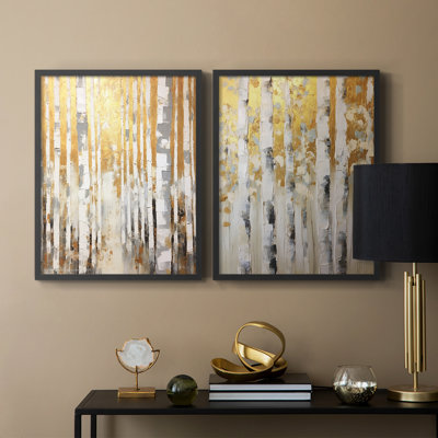 ABSTRACT Series CMXLV III - Reproduction encadrée de qualité supérieure - prête à être accrochée - aucun clou requis - aucun clou requis
