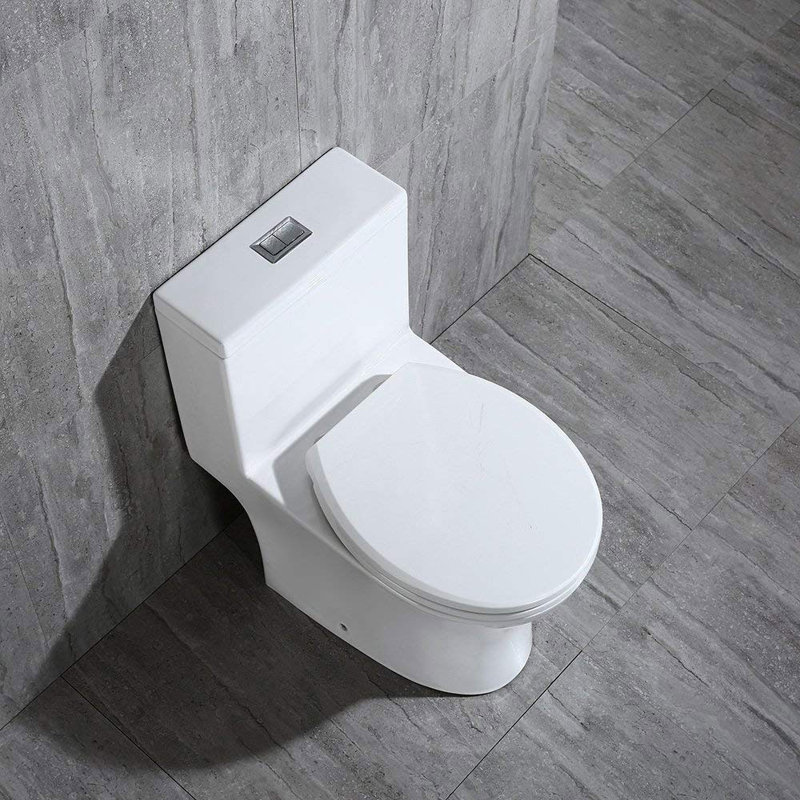 Toilette compacte compacte d'une pièce 1,28 GPF (siège inclus)