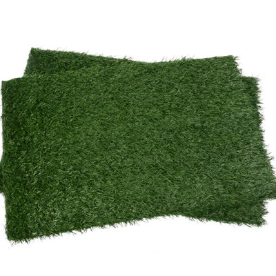 Realistic Artificial Grass Two Pack Large Pet Urine Mat For Care In Multiple Indoor Zones Such As Apartments And Patios Simple To Use Owners Training