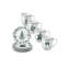 Ceramic Christmas Cups & Saucers Set