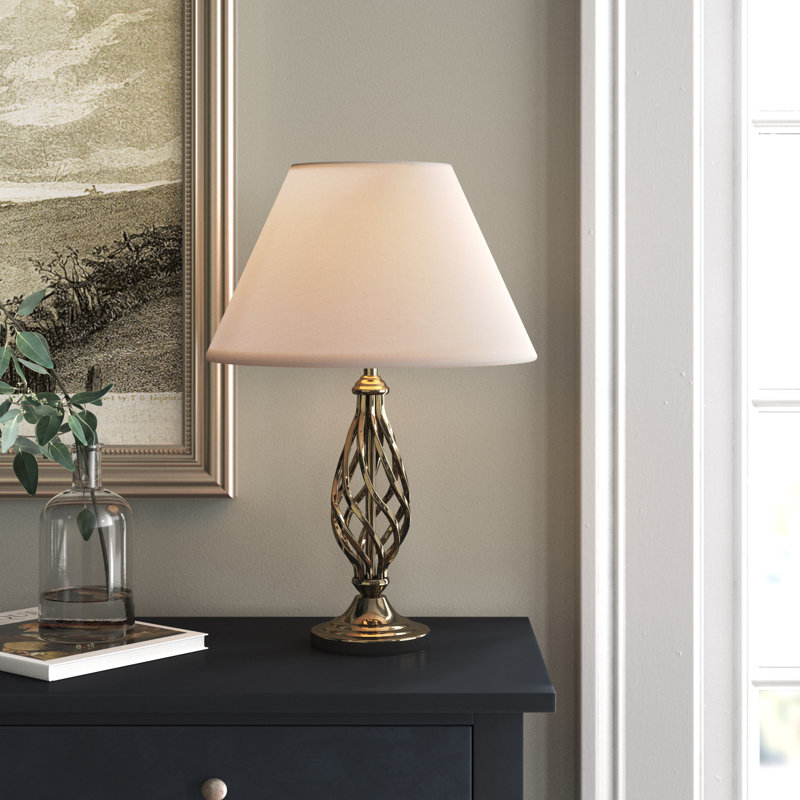 Bratton 52Cm Traditional Twist Table Lamp, Antique Brass