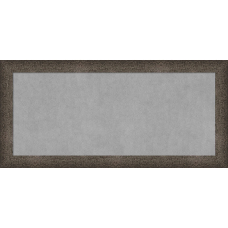 Tableau magnétique encadré bronze tacheté clair, H 25 po x l 53 po