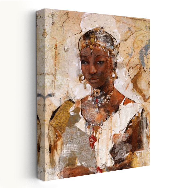 Tranquillité n ° 1 - Art figuratif multicultural, H 36 po x l 24 po