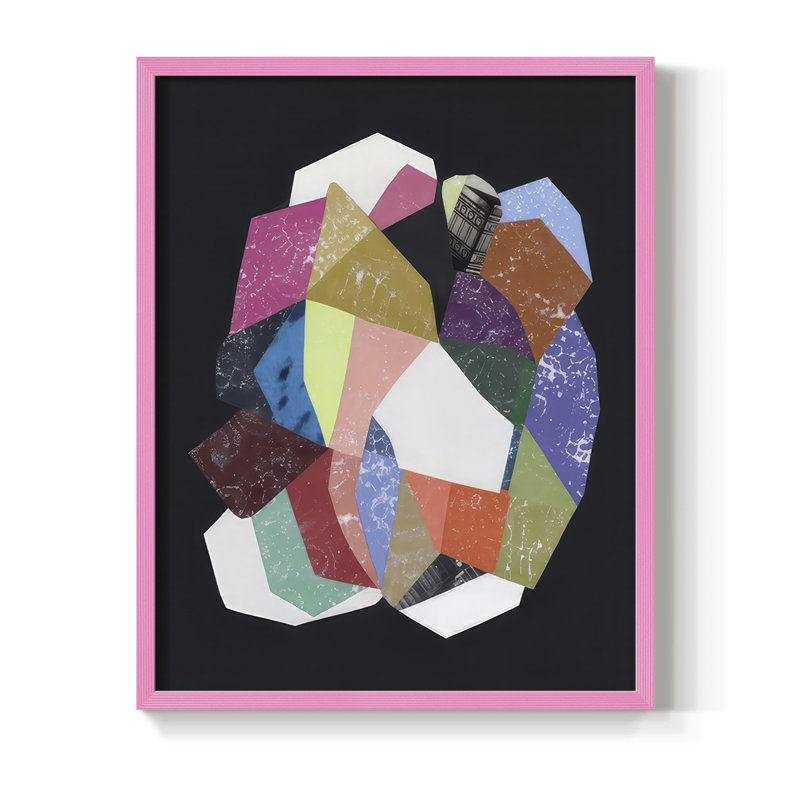 «Dance With Me I», reproduction encadrée - bois massif, H 11 po x l 9 po, Rose